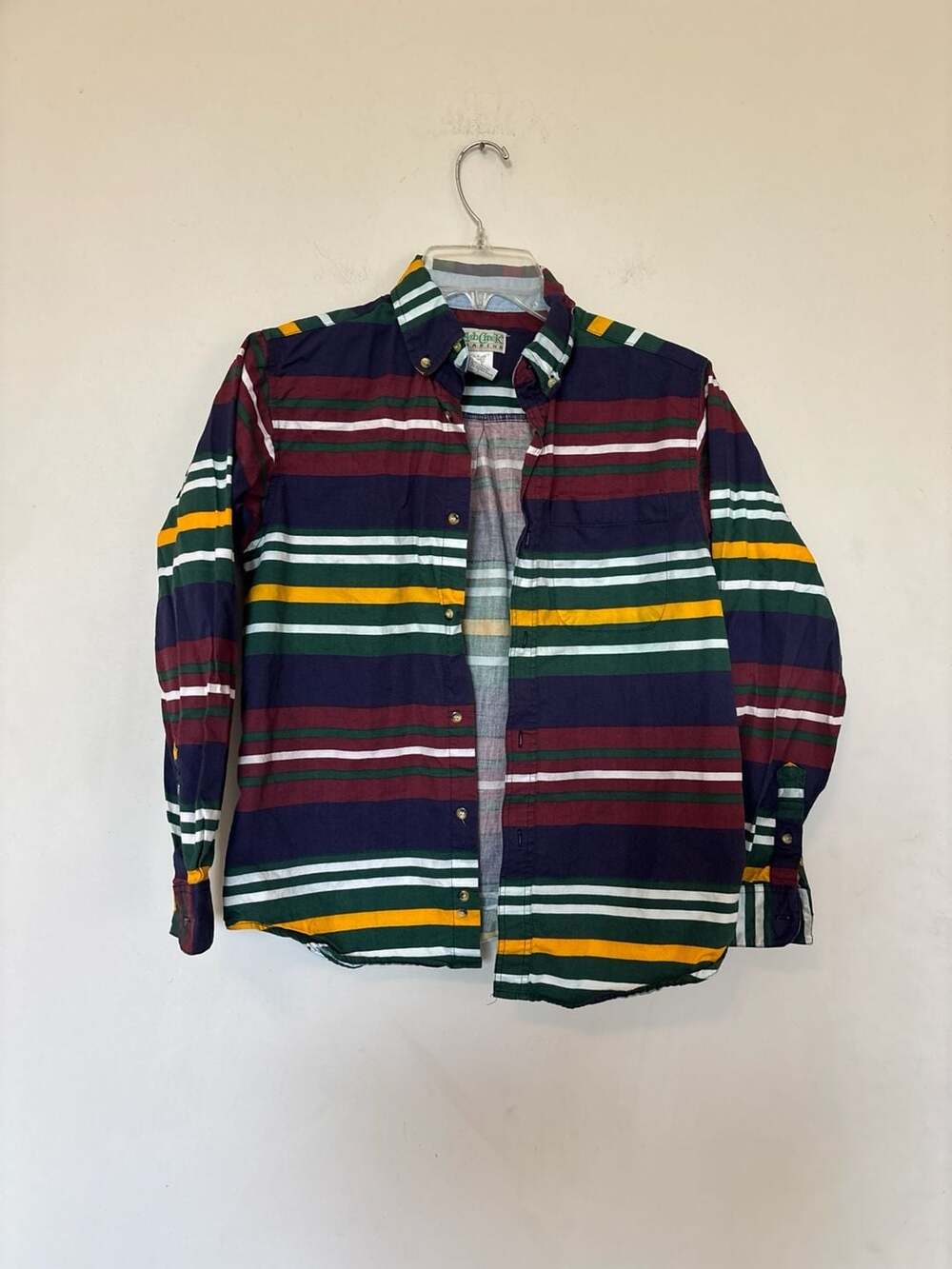 Ash Creek Trading Boys Multi-Color Striped Long Sleeve Shirt Size L 14-16
